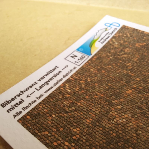 Textur Dach Ziegel (Biberschwanz)