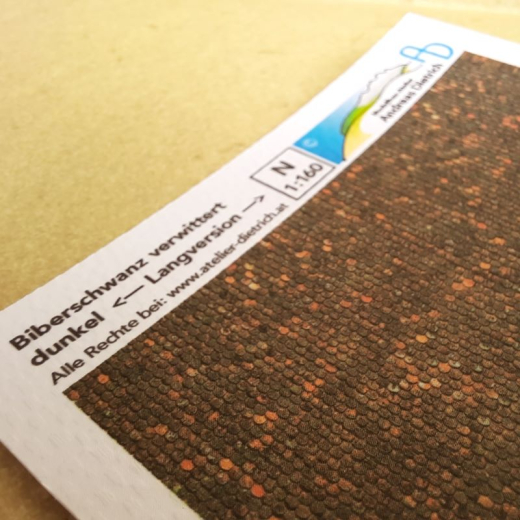 Textur Dach Ziegel (Biberschwanz)